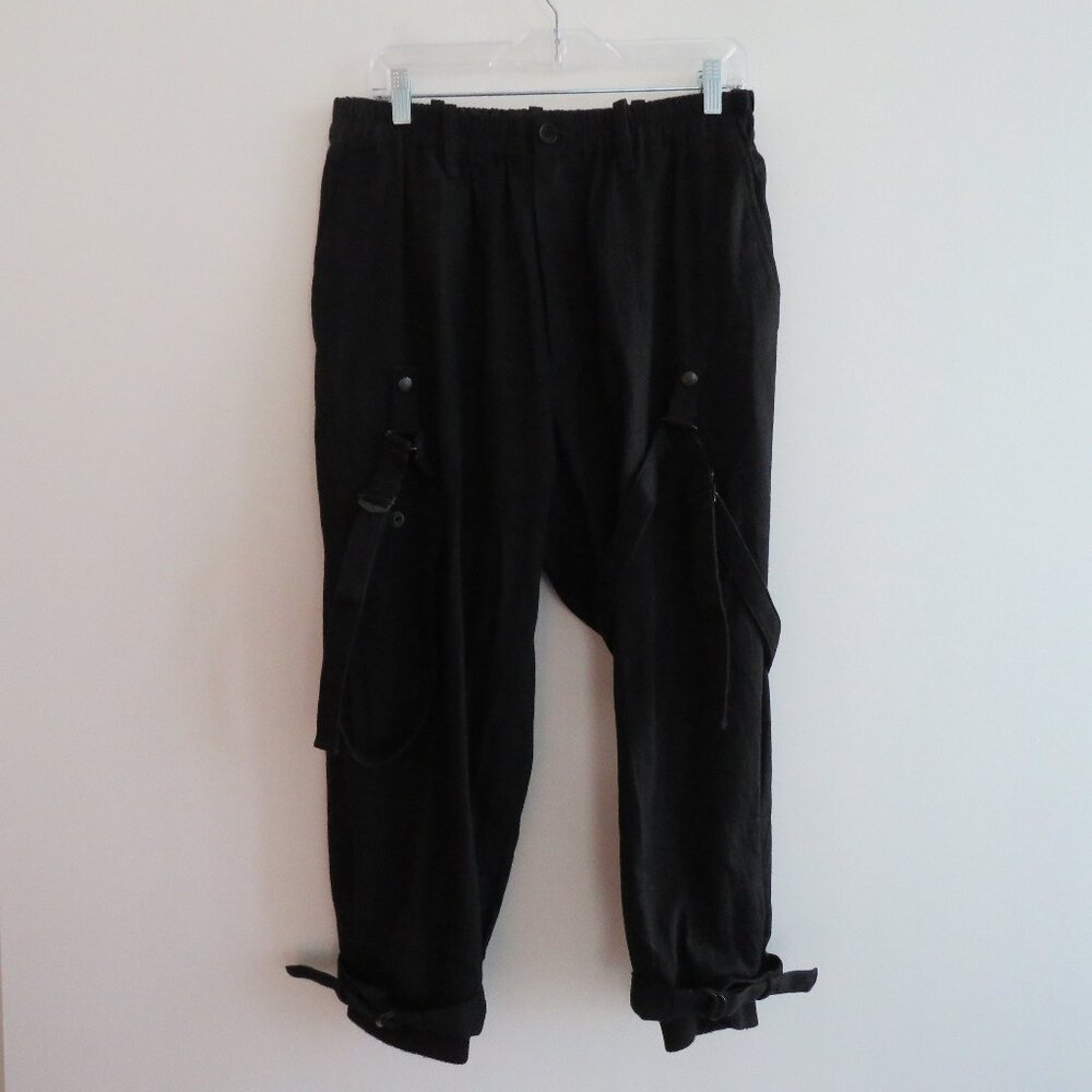 YOHJI YAMAMOTO AW16 Wool Bondage Pants in Black - Men's Size 2 / 30 In Waist - Picture 3 of 16
